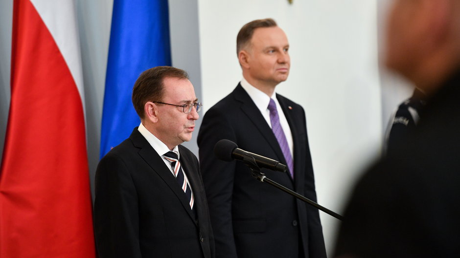 Mariusz Kamiński i Andrzej Duda