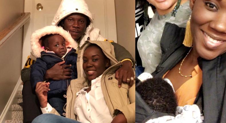 Stonebwoy with his family