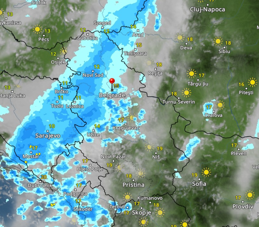 Radarski snimci u 15h