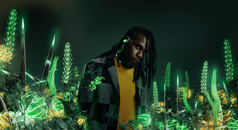 Burna Boy's 'Way Too Big' features in new Beats By Dre ad. (BeatsByDre/AMBUSH)