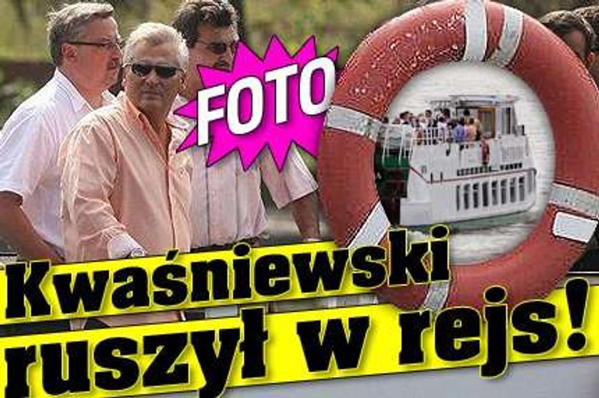 Kwaśniewski ruszył w rejs. FOTY