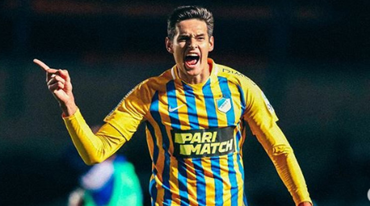 Balogh
Norbert
csereként állt
be az APOEL-ba, s végül győztes gólt szerzett /Fotó: Instagram