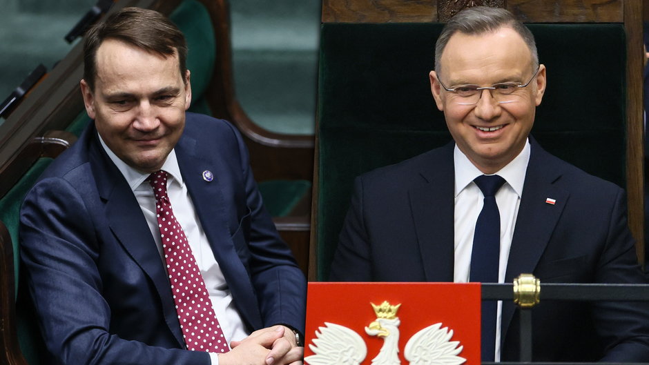 Radosław Sikorski i Andrzej Duda