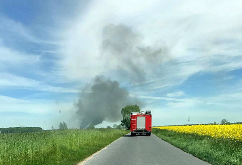 Poparzony ledwo uciekł z pożaru. Spłonął jego cały dobytek