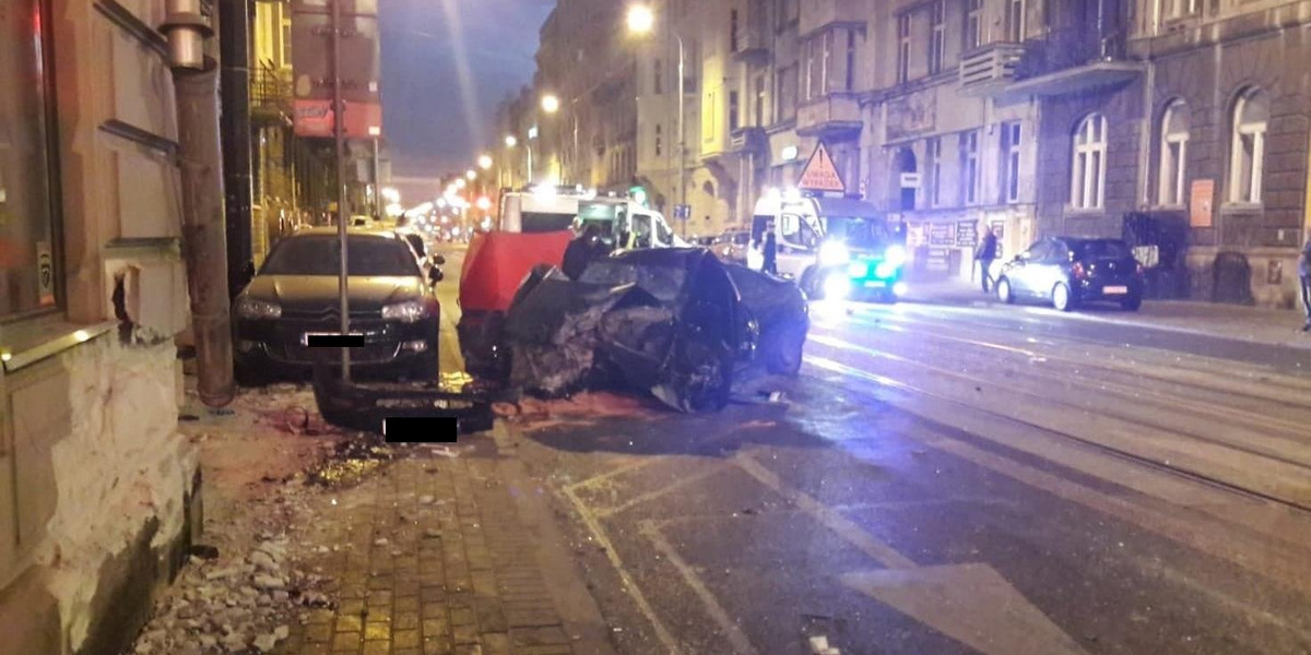 śmiertelny wypadek w Łodzi