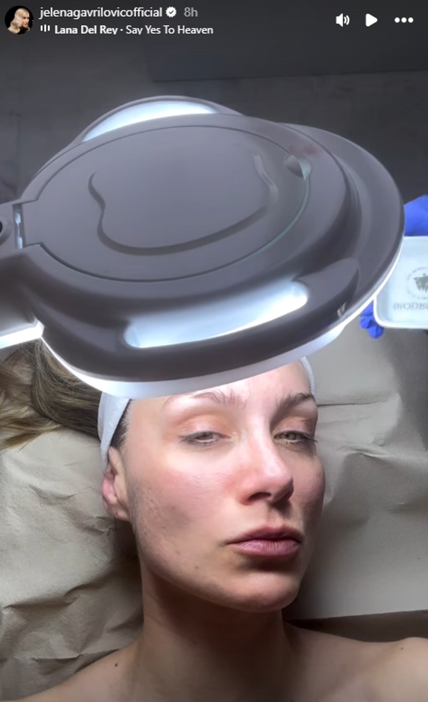 Jelena Gavrilović bez šminke