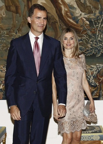 Księżna Letizia i książę Filip