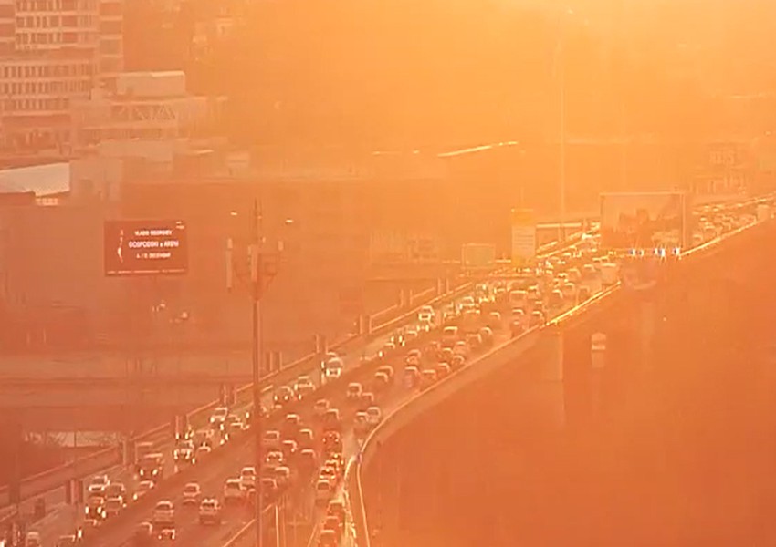 Neobičan izlazak sunca u Beogradu