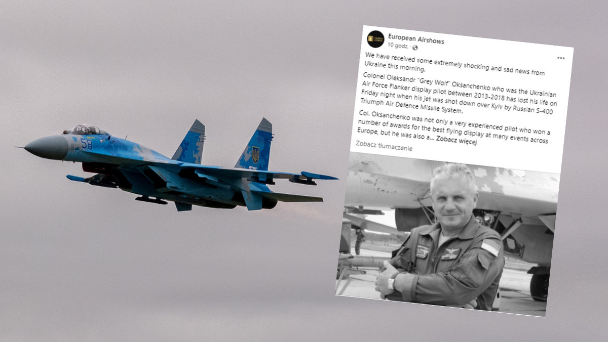 Wojna Rosja – Ukraina. Nie żyje Oleksandr Oksanczenko, pilot zwany "Szarym Wilkiem"