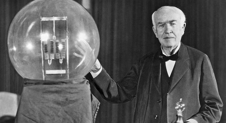 Thomas Edison and the light bulb [GettyImages]