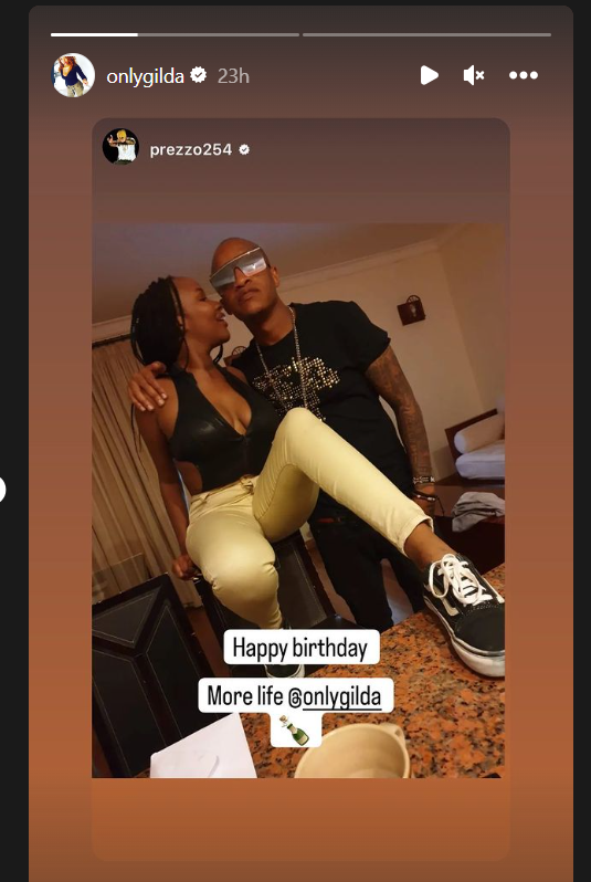 Esther Musila's daughter Gilda Naibei and rapper Prezzo