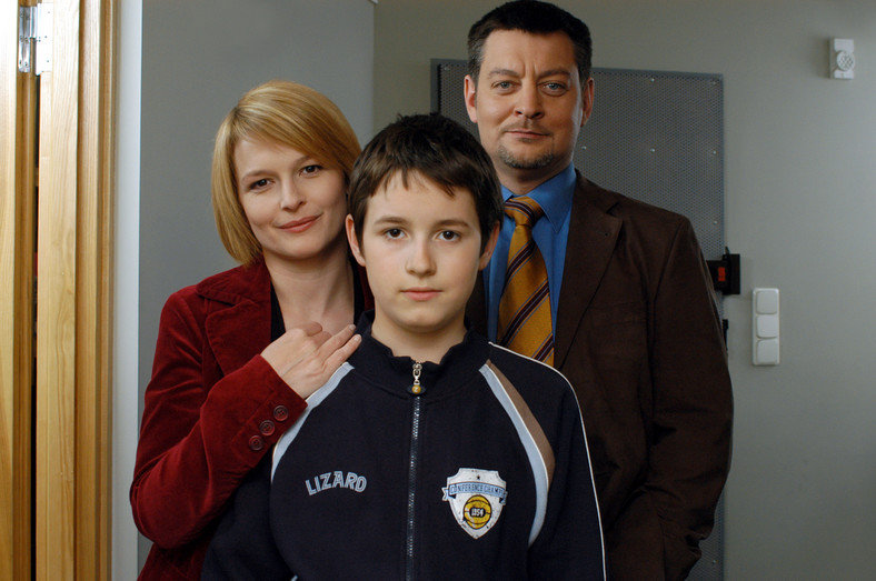 Mariusz Sabiniewicz, Dominika Ostałowska i Franciszek Przybylski w 2005 r.
