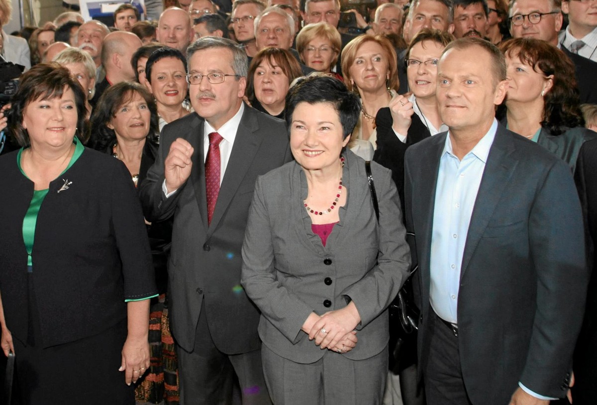 Bronisław Komorowski, Hanna Gronkiewicz-Waltz i Donald Tusk