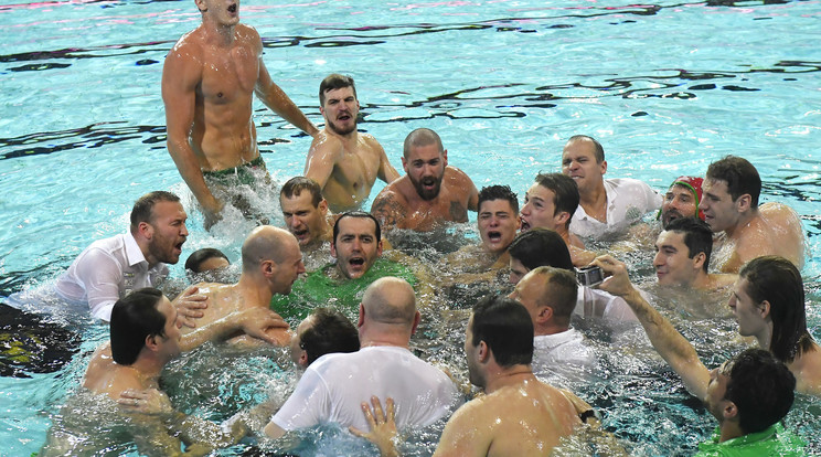 A Fradi pólósai a csapatoknál és az edzőknél is az első helyen végeztek la-punk sportrovata szerint. Fotó: MTI Kovács Tamás