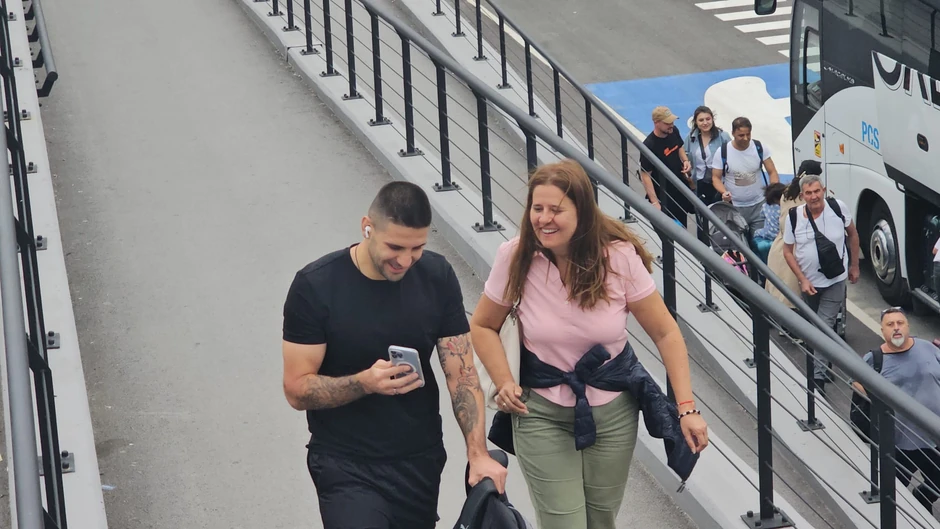 Aleksandar Mitrović na aerodromu