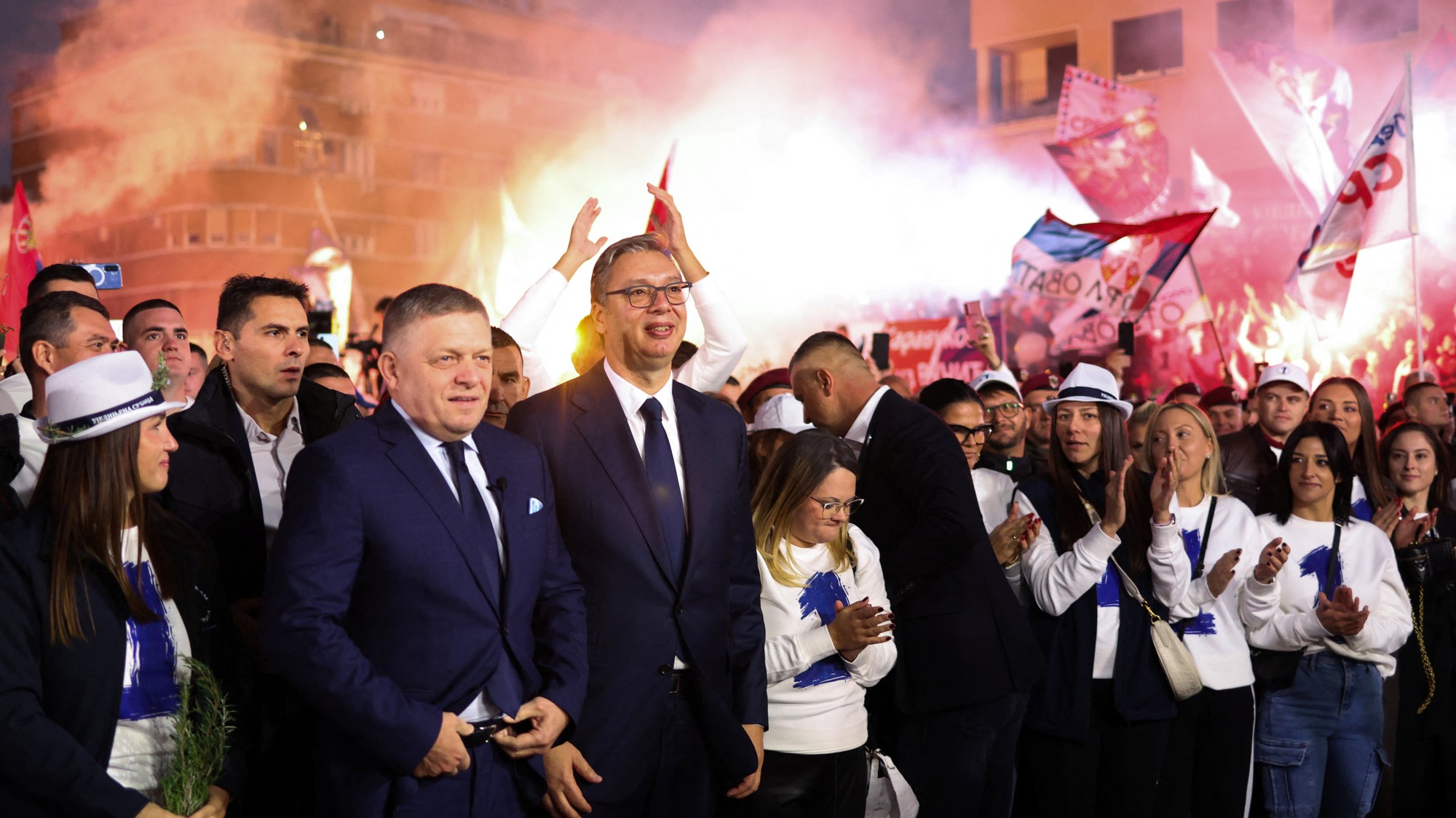 Robert Fico s Alexandrom Vučičom