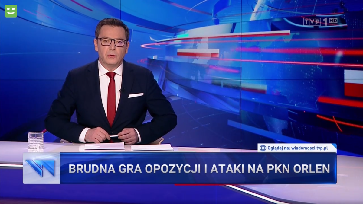 „Wiadomości TVP o wizjach Polski i brudnej grze opozycji