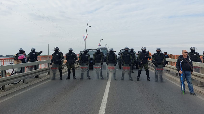 Pripadnici Žandarmerije blokirali su Klisanski most