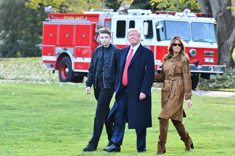 Donald, Melania i Barron Trump