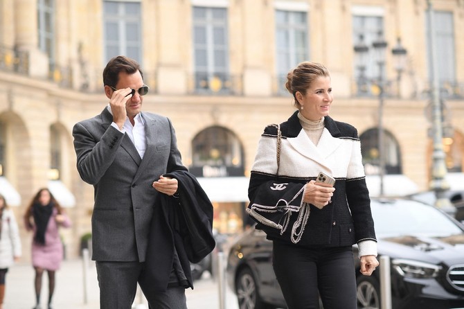 Mirka i Rodžer Federer danas u Parizu