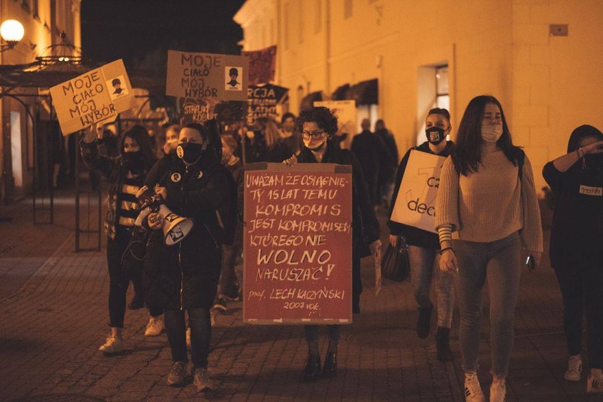 Protest w Sanoku fot. Patryk Oberc (zdjęcie dzięki uprzejmości autora)