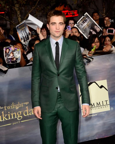 Robert Pattinson na premierze filmu 'Saga Zmierzch: Przed świtem. Część 2'