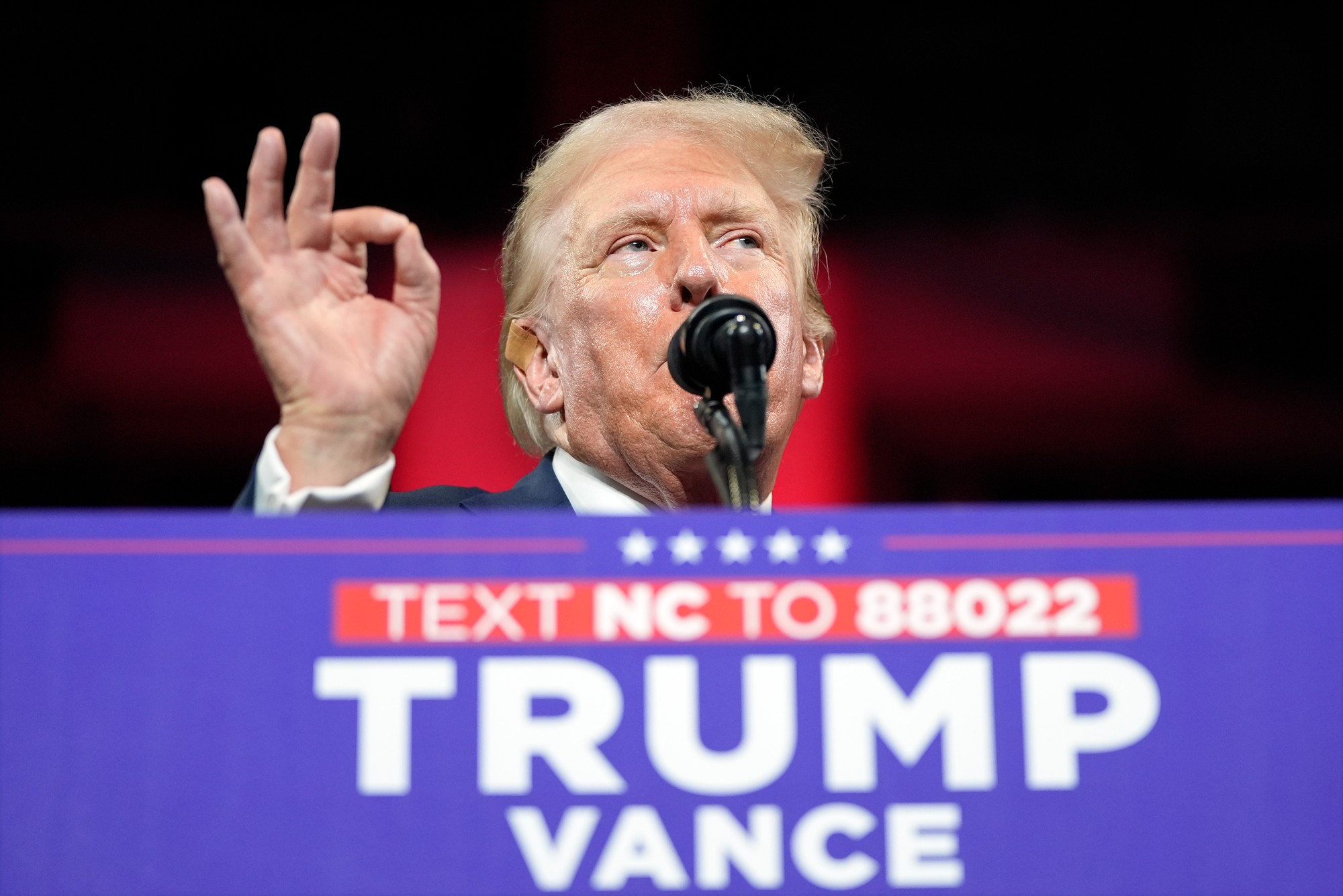 Republikánsky prezidentský kandidát a bývalý prezident USA Donald Trump.