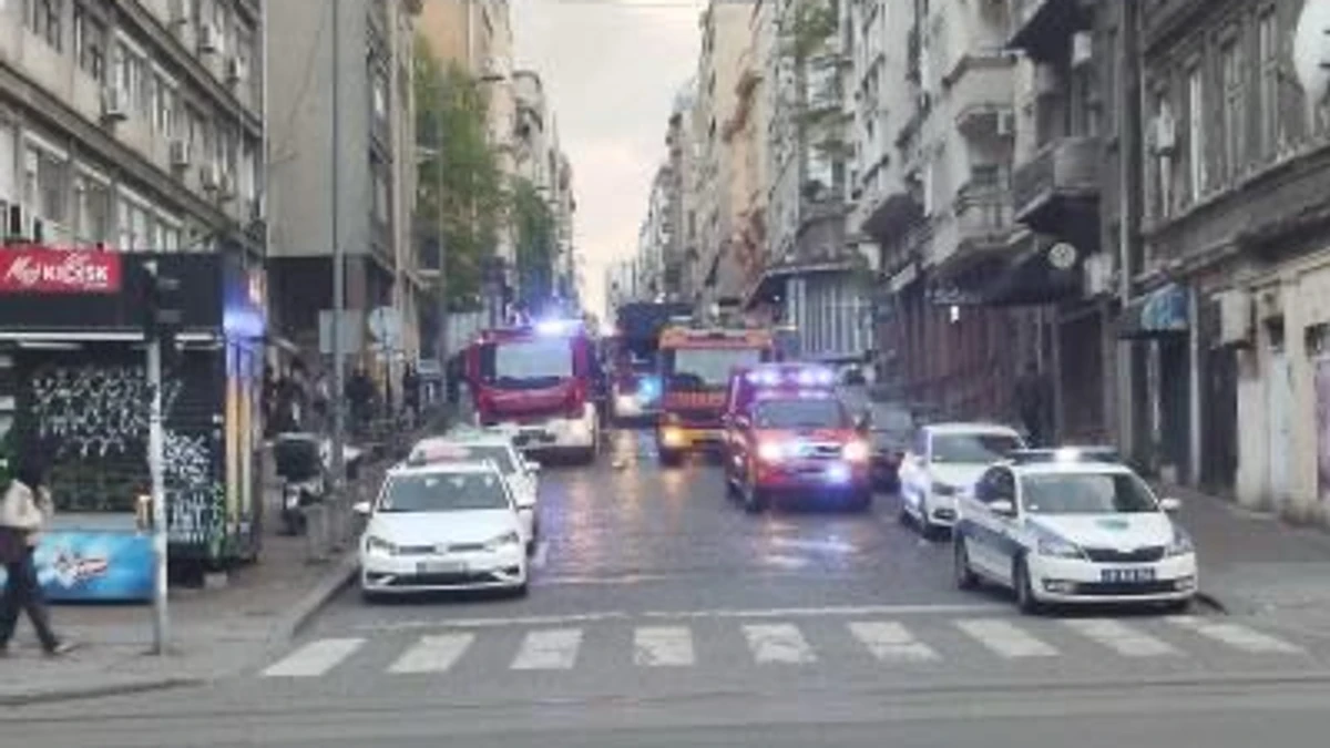 Požar u centru Beograda