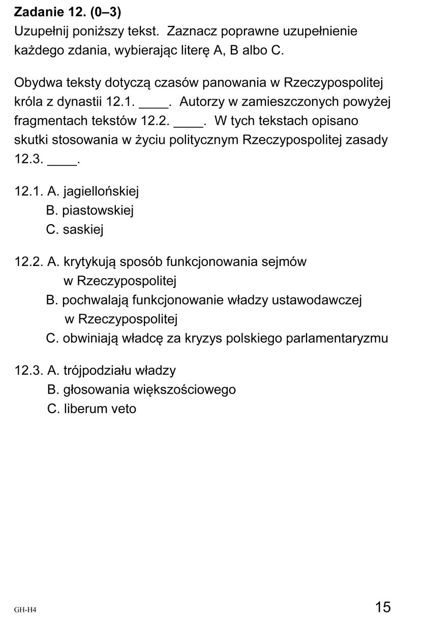 Egzamin Gimnazjalny 2018: Historia i WOS - Odpowiedzi i Arkusze