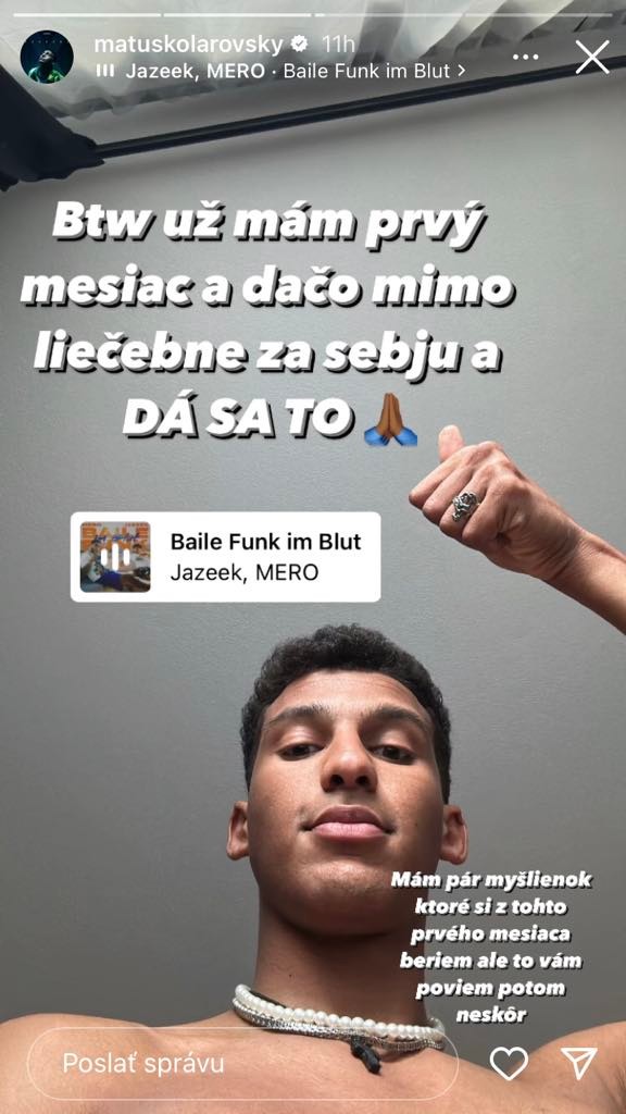 Z liečenia odišiel pred mesiacom.