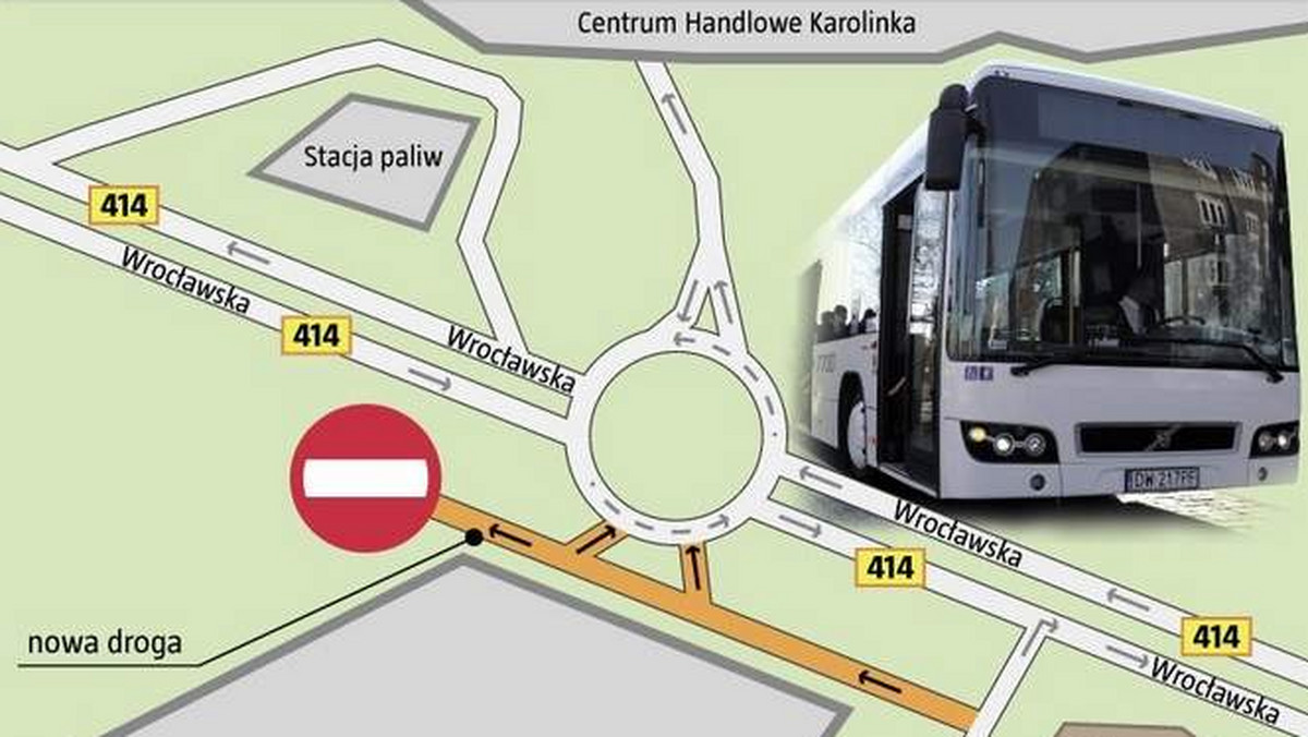Połączenie ulic Cmentarnej i Wrocławskiej ma skrócić czas jazdy, a także umożliwić częstsze kursy autobusów MZK.