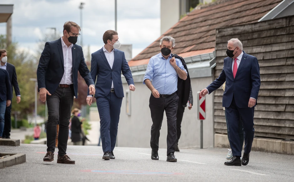 Verner Kogler i Sebastijan Kurc