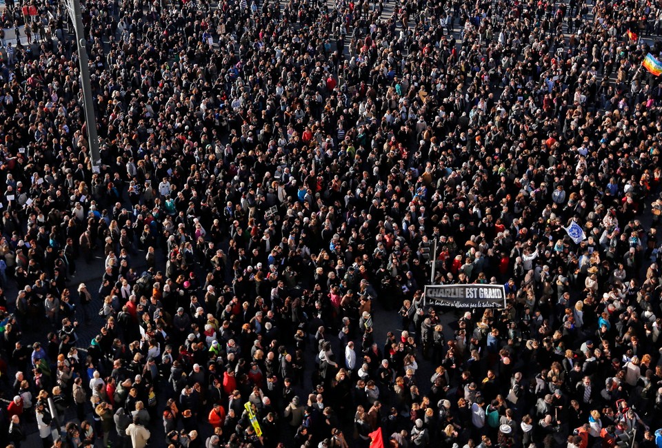 FRANCE CHARLIE HEBDO ATTACK AFTERMATH (Silent walk in memory of the victims of satirical magazine Charlie Hebdo)