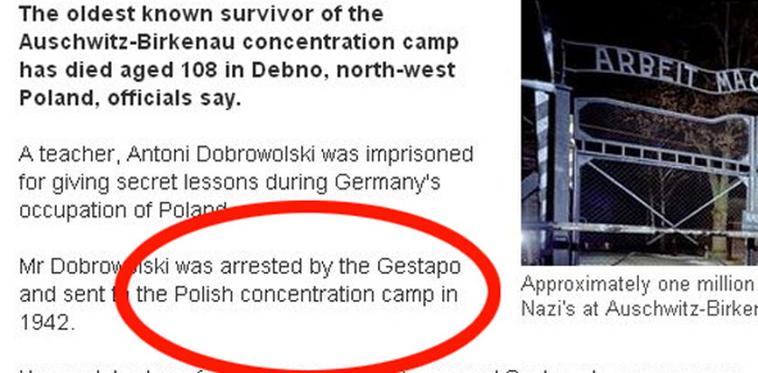 BBC o "polskim obozie koncentracyjnym"! To nie może być przypadek!