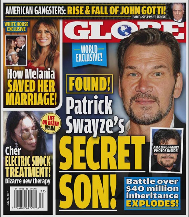 Tabloid "Globe" ujawnia: Patrick Swayze miał syna