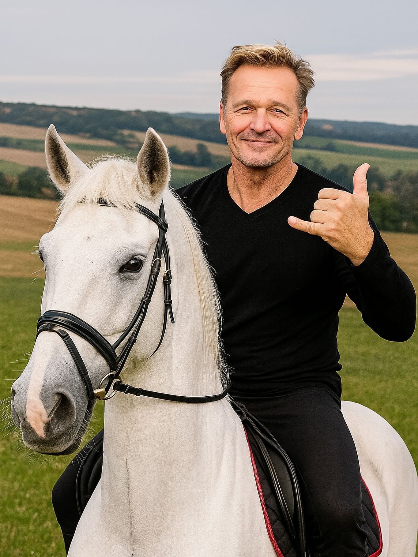 Moderátor a herec Martin Nikodým na zábere vytvorenom AI.