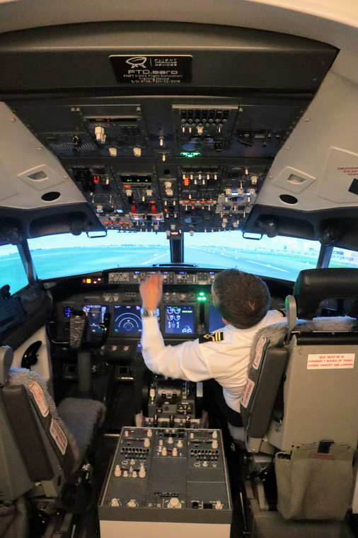Na pokładzie symulatora Boeinga 737