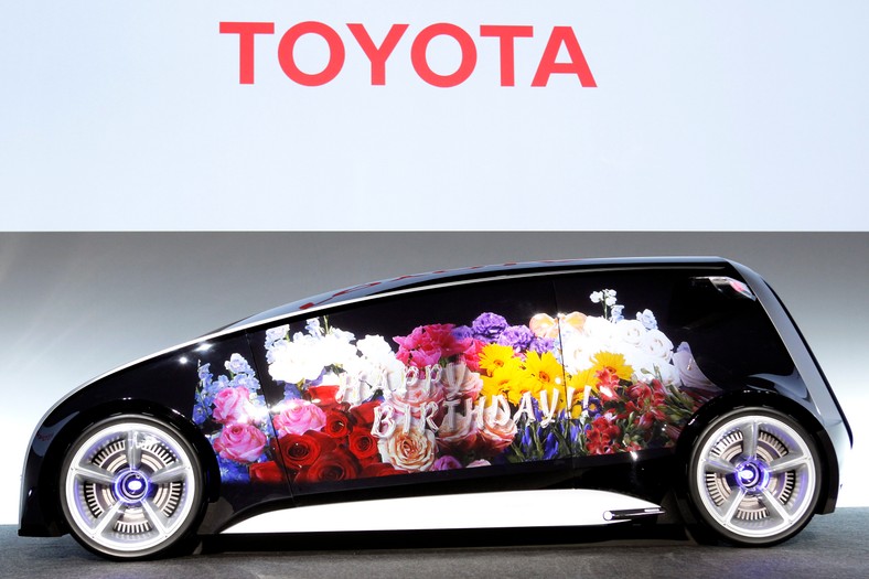 Samochód koncepcyjny Toyota Fun-Vii, fot.  Kiyoshi Ota/Bloomberg