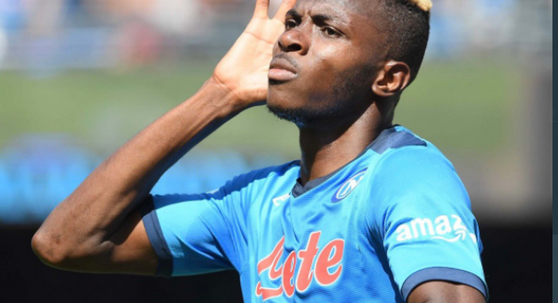 Victor Osimhen was on target for Napoli on Sunday