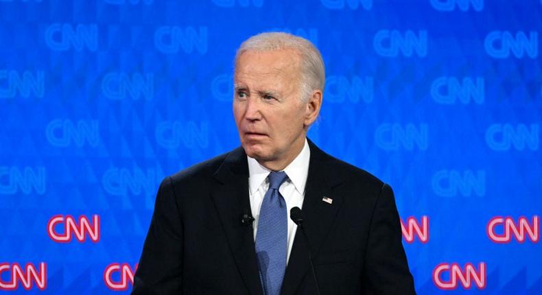 US President Joe Biden in the debate against Donald Trump.ANDREW CABALLERO-REYNOLDS/Getty Images