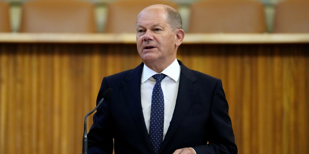 Kanclerz Niemiec Olaf Scholz.