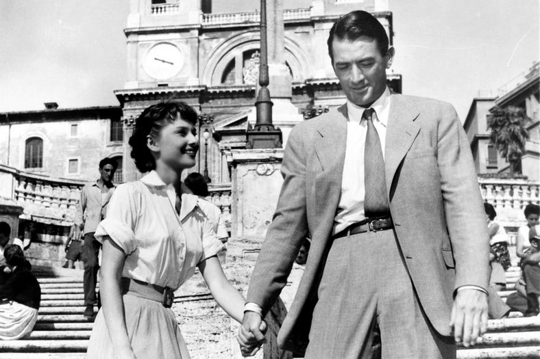 "Rzymskie wakacje" Audrey Hepburn, Gregory Peck