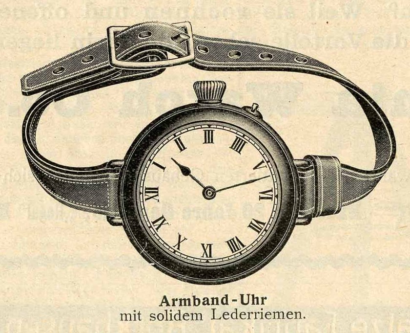 «Darling», la première montre-bracelet allemande en 1913.