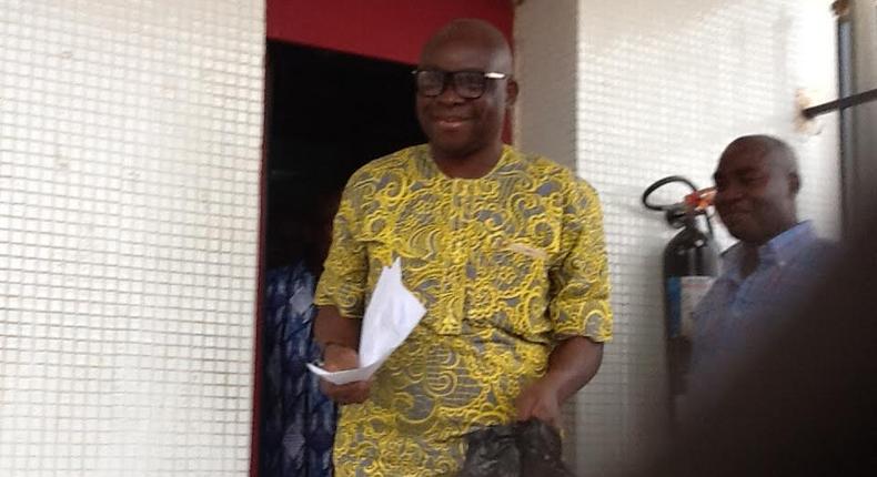 Governor Fayose at Zenith bank 