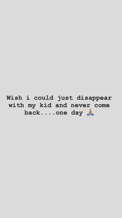 According to her, the human race is disgusting to her at the moment and wishes to elope with her daughter and never come back. [Instagram/Laplubelle]