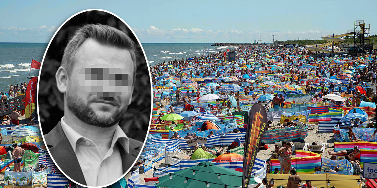 45-letni pan Dariusz zmarł na plaży w Stegnie. Prokuratura wszczęła postępowanie w sprawie! 