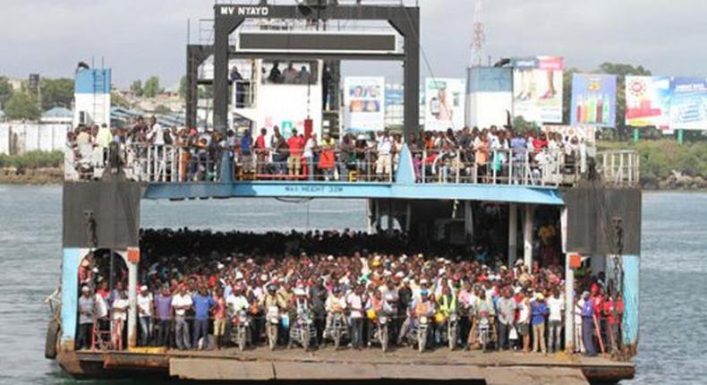 The Likoni crossing channel