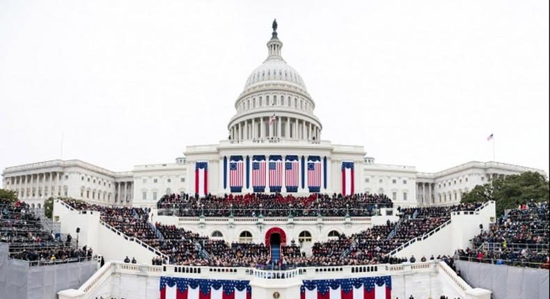 The swearing-in takes place at the United States Capitol.