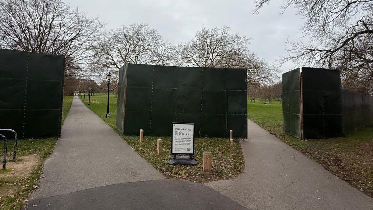 Primrose Hill Locked Behind 'Grotesque' Fencing for New Year's Eve