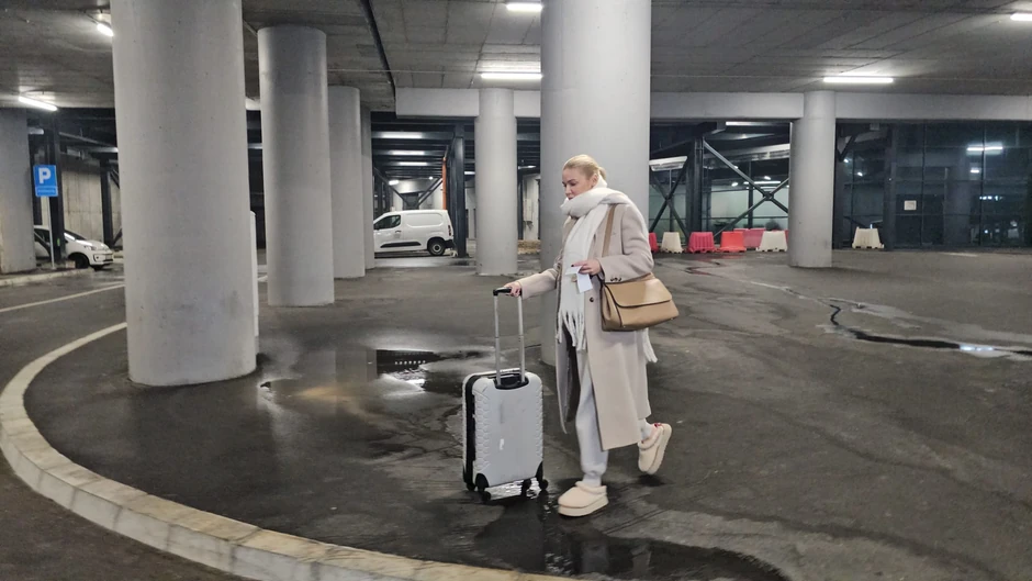 Nataša Bekvalac na aerodromu